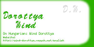 dorottya wind business card